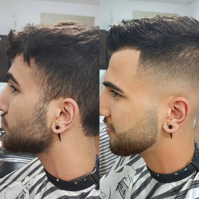 Frischer Fade mit Bartkontur